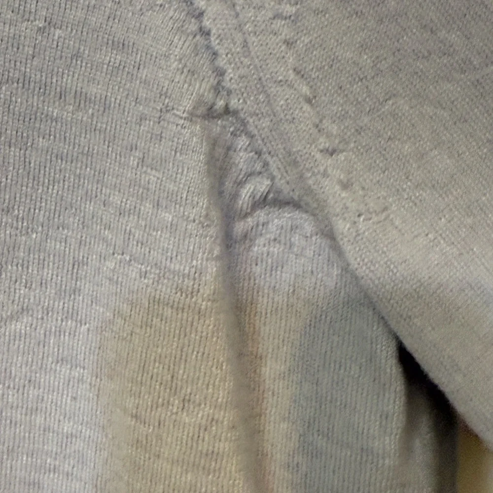 J. Crew Soft Blue Grey Merino Wool Light Top size‎ M